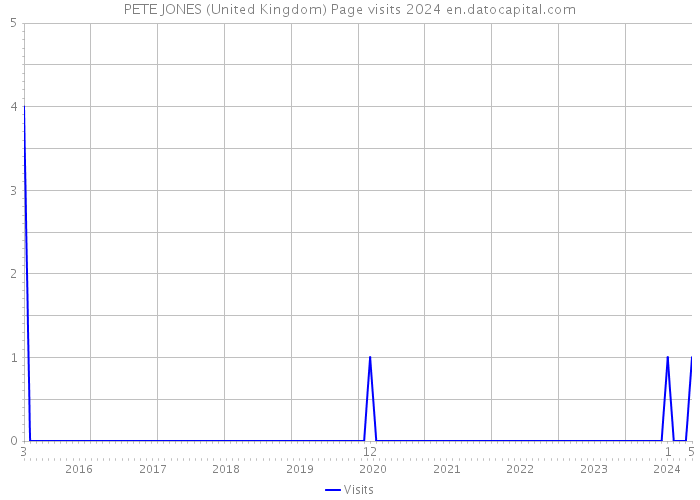 PETE JONES (United Kingdom) Page visits 2024 