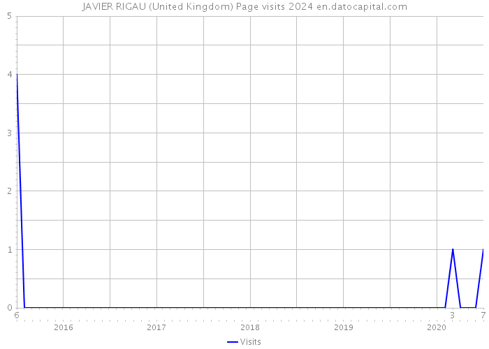 JAVIER RIGAU (United Kingdom) Page visits 2024 