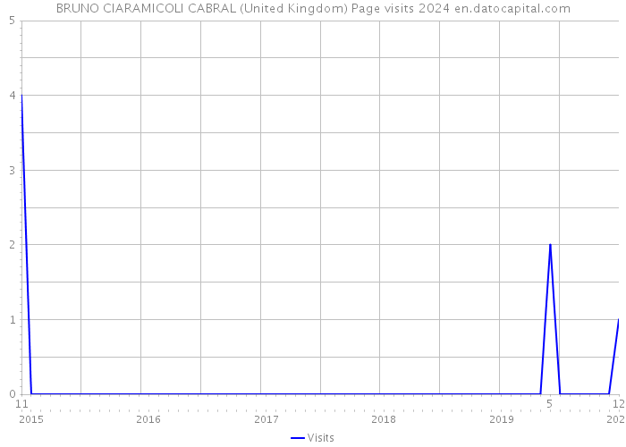 BRUNO CIARAMICOLI CABRAL (United Kingdom) Page visits 2024 
