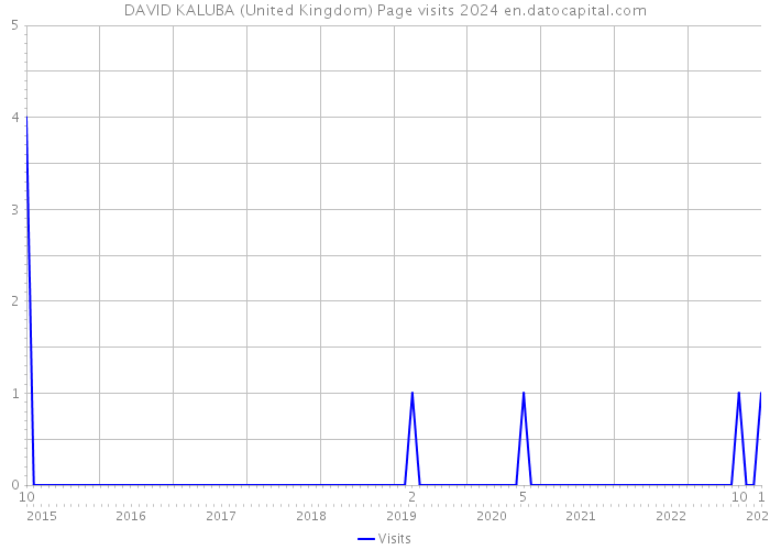 DAVID KALUBA (United Kingdom) Page visits 2024 