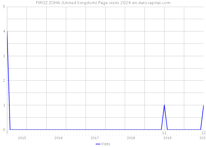FIROZ ZOHA (United Kingdom) Page visits 2024 
