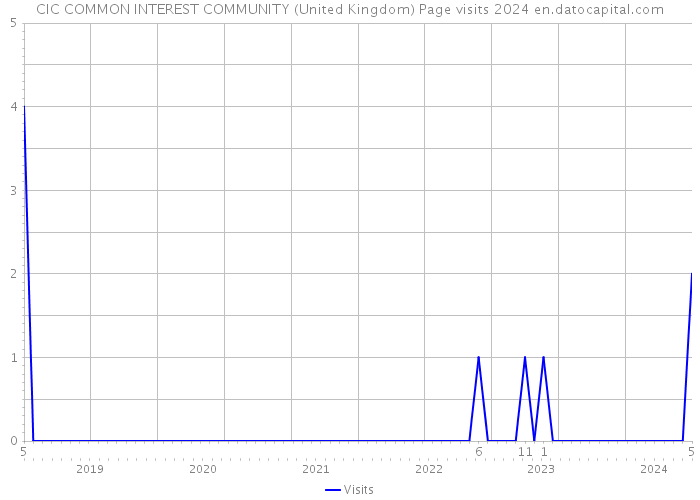CIC COMMON INTEREST COMMUNITY (United Kingdom) Page visits 2024 