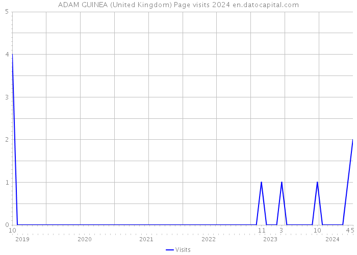 ADAM GUINEA (United Kingdom) Page visits 2024 