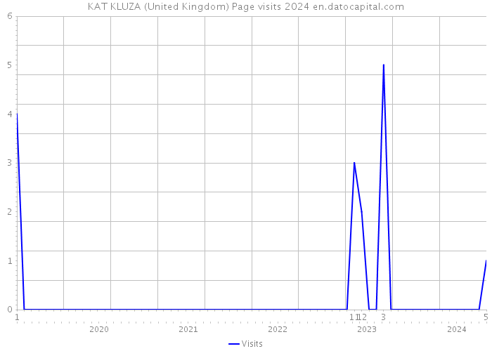 KAT KLUZA (United Kingdom) Page visits 2024 