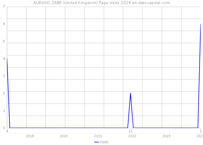 AURANG ZABE (United Kingdom) Page visits 2024 