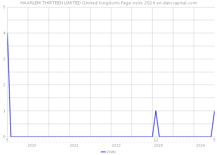 HAARLEM THIRTEEN LIMITED (United Kingdom) Page visits 2024 