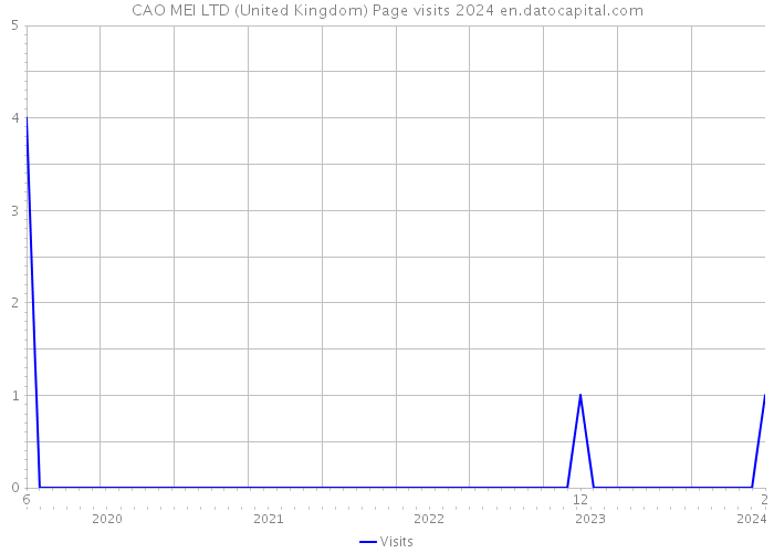 CAO MEI LTD (United Kingdom) Page visits 2024 
