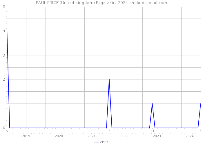 PAUL PRICE (United Kingdom) Page visits 2024 