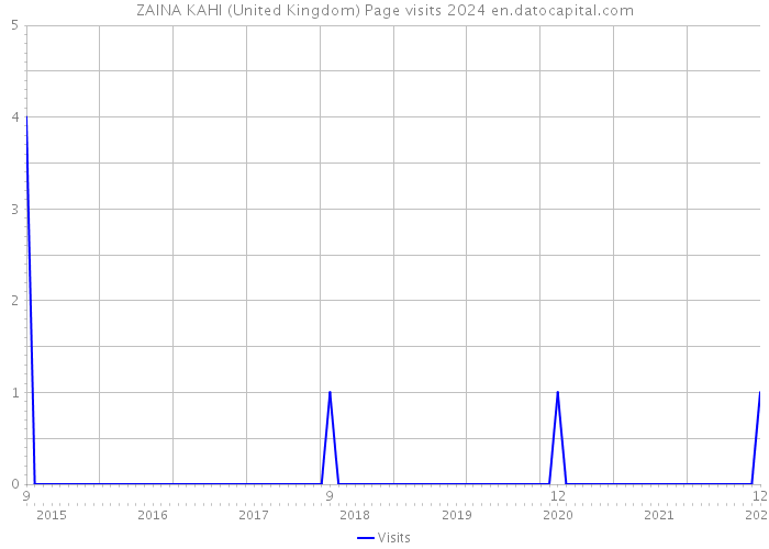 ZAINA KAHI (United Kingdom) Page visits 2024 