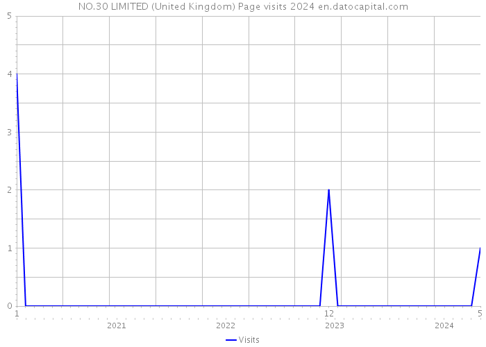 NO.30 LIMITED (United Kingdom) Page visits 2024 
