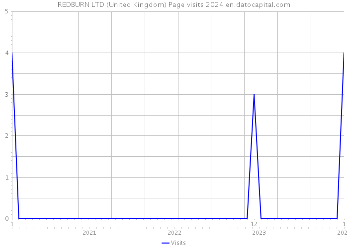 REDBURN LTD (United Kingdom) Page visits 2024 