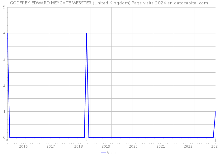 GODFREY EDWARD HEYGATE WEBSTER (United Kingdom) Page visits 2024 