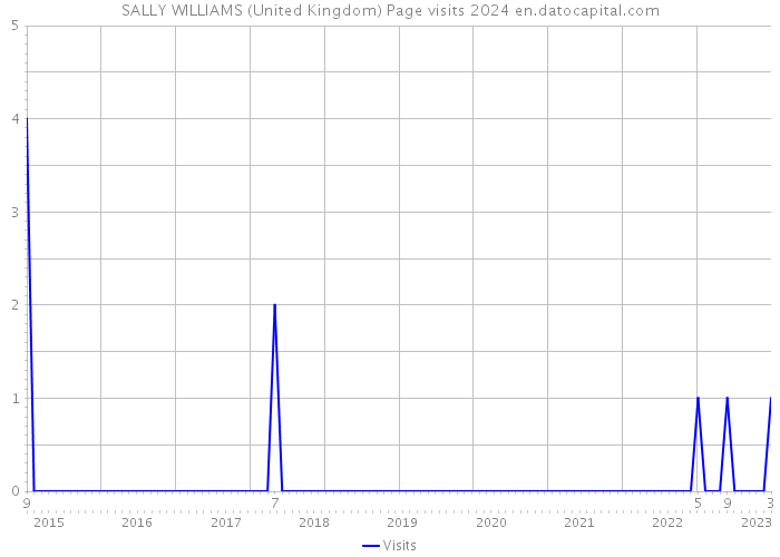 SALLY WILLIAMS (United Kingdom) Page visits 2024 