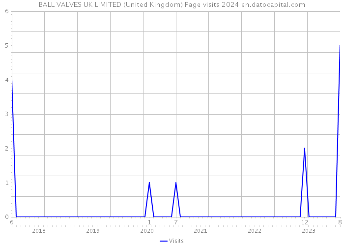 BALL VALVES UK LIMITED (United Kingdom) Page visits 2024 