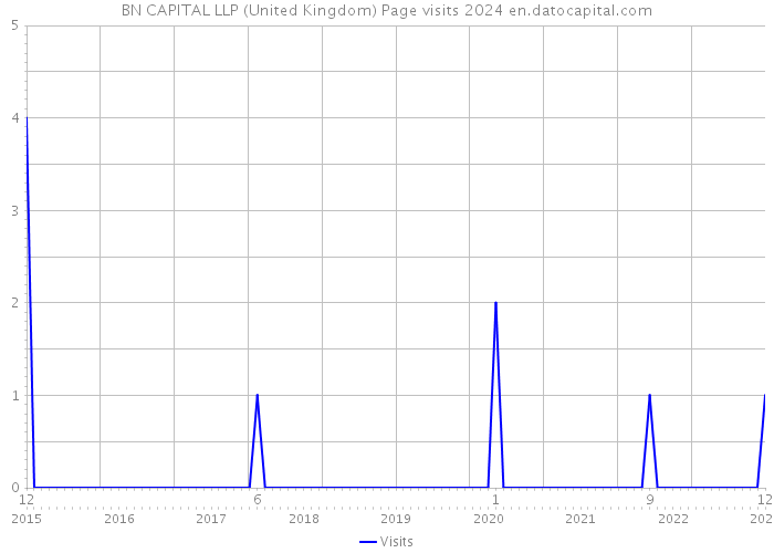 BN CAPITAL LLP (United Kingdom) Page visits 2024 