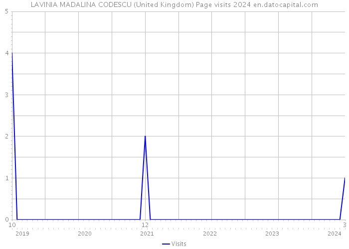LAVINIA MADALINA CODESCU (United Kingdom) Page visits 2024 