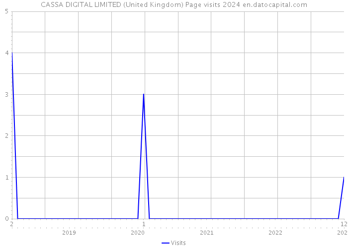 CASSA DIGITAL LIMITED (United Kingdom) Page visits 2024 