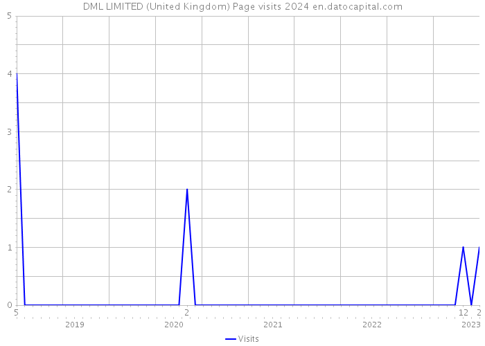 DML LIMITED (United Kingdom) Page visits 2024 