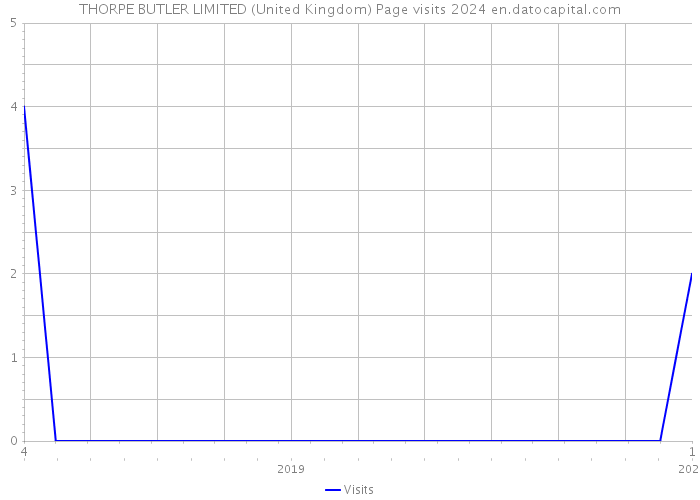 THORPE BUTLER LIMITED (United Kingdom) Page visits 2024 