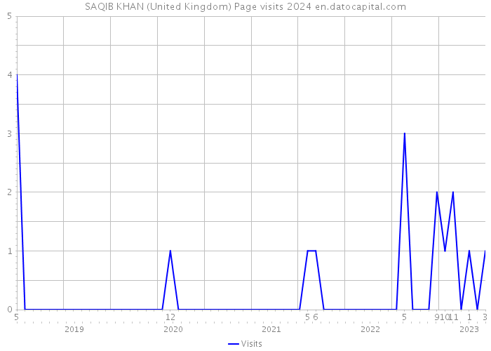 SAQIB KHAN (United Kingdom) Page visits 2024 