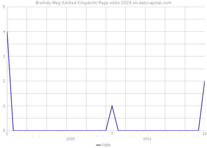 Breindy Weg (United Kingdom) Page visits 2024 