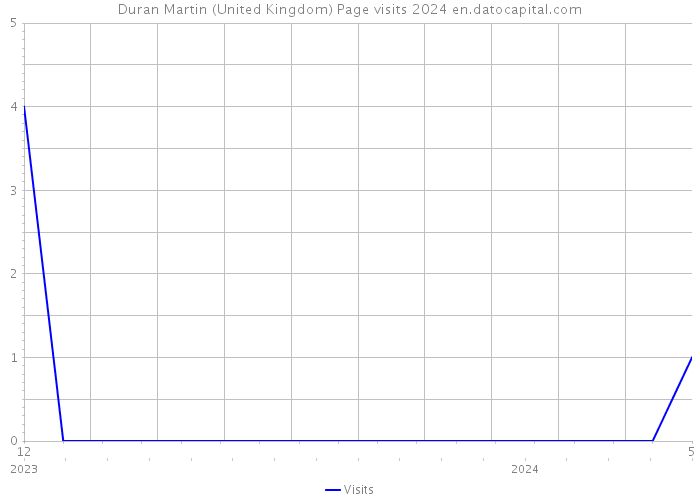 Duran Martin (United Kingdom) Page visits 2024 