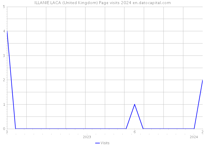 ILLANIE LACA (United Kingdom) Page visits 2024 