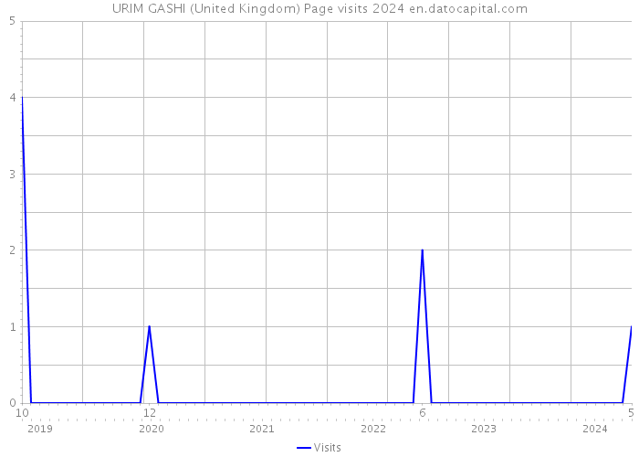 URIM GASHI (United Kingdom) Page visits 2024 