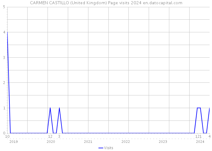 CARMEN CASTILLO (United Kingdom) Page visits 2024 