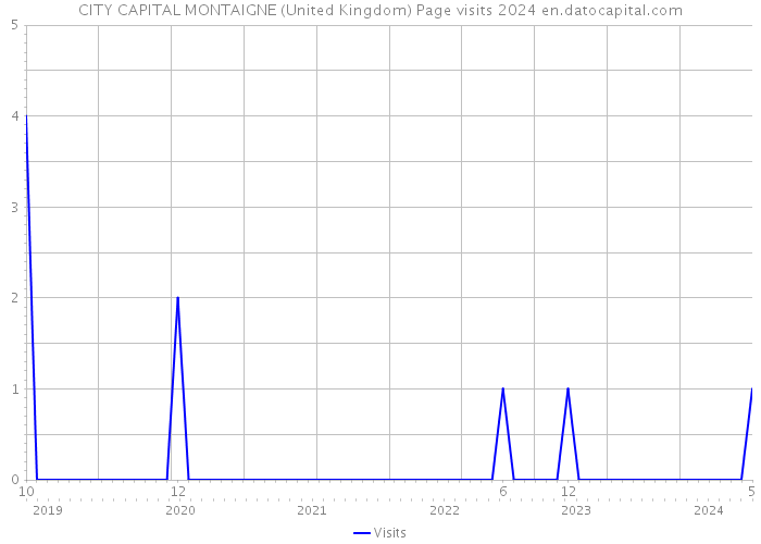 CITY CAPITAL MONTAIGNE (United Kingdom) Page visits 2024 