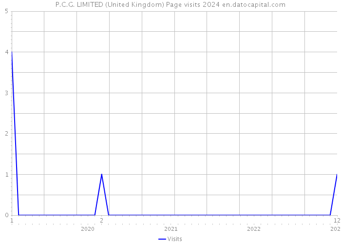 P.C.G. LIMITED (United Kingdom) Page visits 2024 