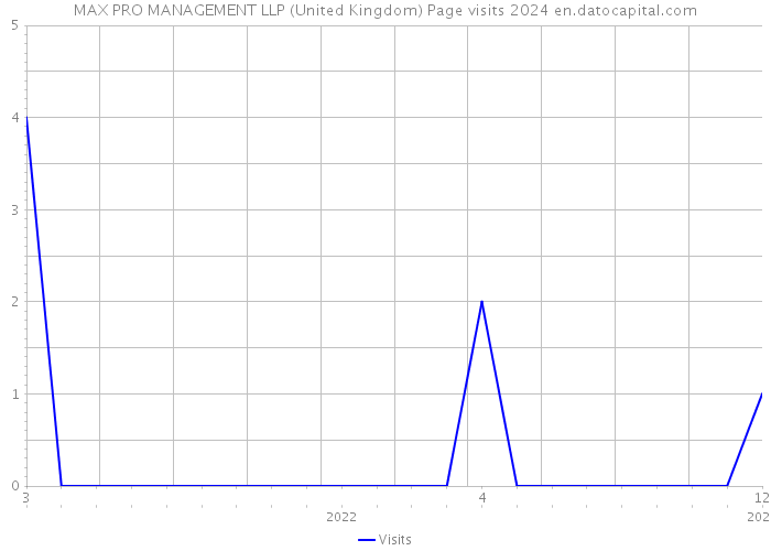 MAX PRO MANAGEMENT LLP (United Kingdom) Page visits 2024 