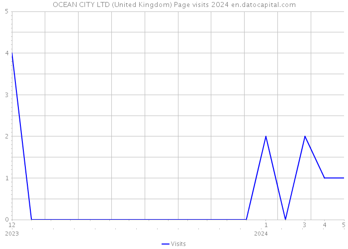OCEAN CITY LTD (United Kingdom) Page visits 2024 