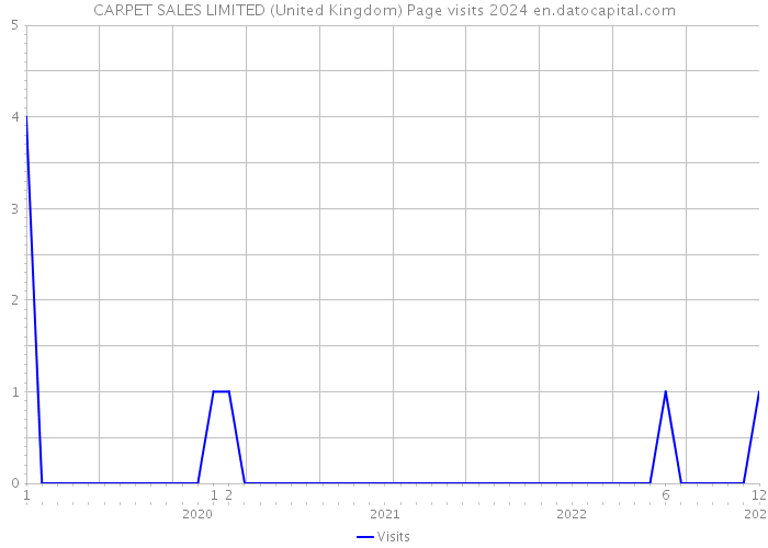 CARPET SALES LIMITED (United Kingdom) Page visits 2024 