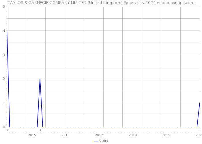 TAYLOR & CARNEGIE COMPANY LIMITED (United Kingdom) Page visits 2024 