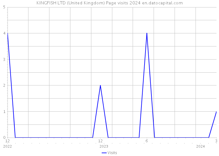 KINGFISH LTD (United Kingdom) Page visits 2024 
