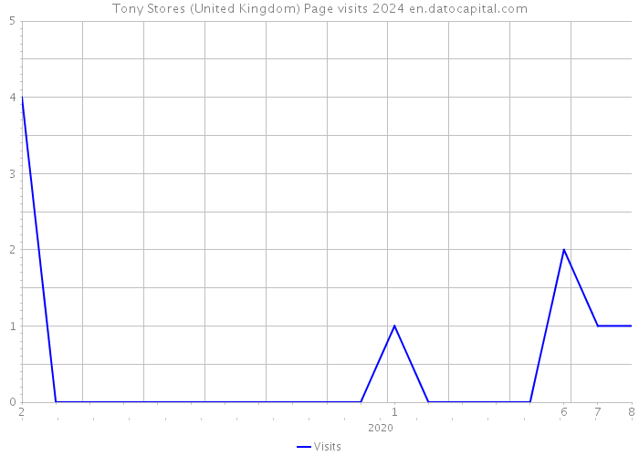 Tony Stores (United Kingdom) Page visits 2024 