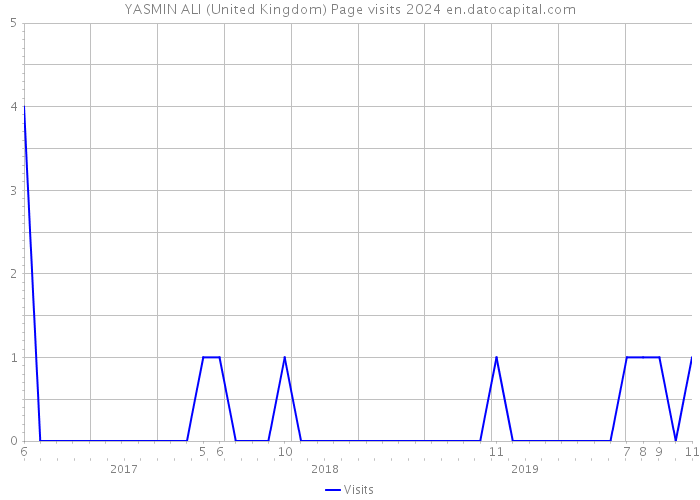 YASMIN ALI (United Kingdom) Page visits 2024 