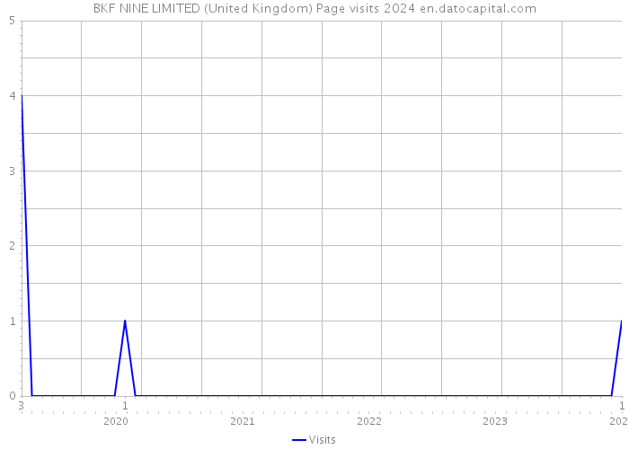 BKF NINE LIMITED (United Kingdom) Page visits 2024 