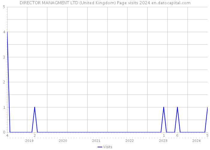 DIRECTOR MANAGMENT LTD (United Kingdom) Page visits 2024 