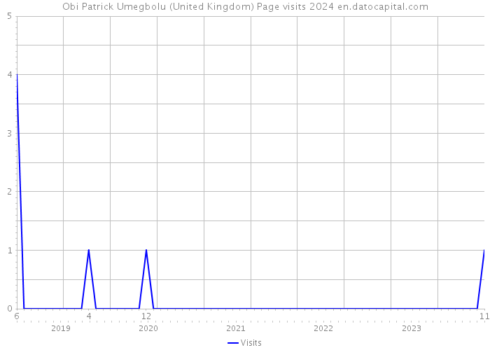 Obi Patrick Umegbolu (United Kingdom) Page visits 2024 
