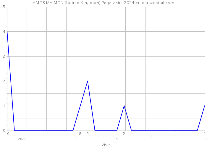 AMOS MAIMON (United Kingdom) Page visits 2024 
