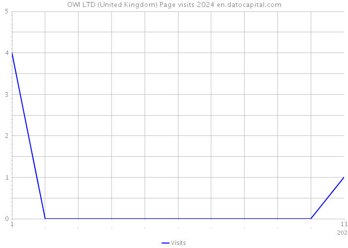 OWI LTD (United Kingdom) Page visits 2024 