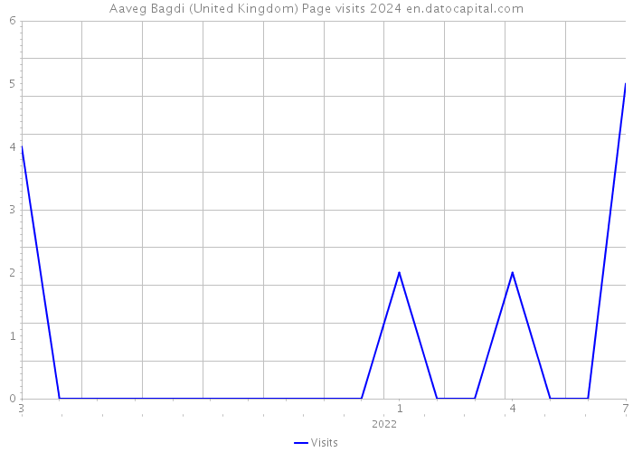 Aaveg Bagdi (United Kingdom) Page visits 2024 