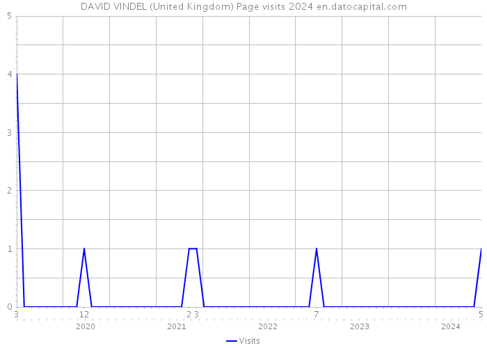 DAVID VINDEL (United Kingdom) Page visits 2024 