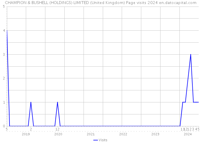 CHAMPION & BUSHELL (HOLDINGS) LIMITED (United Kingdom) Page visits 2024 