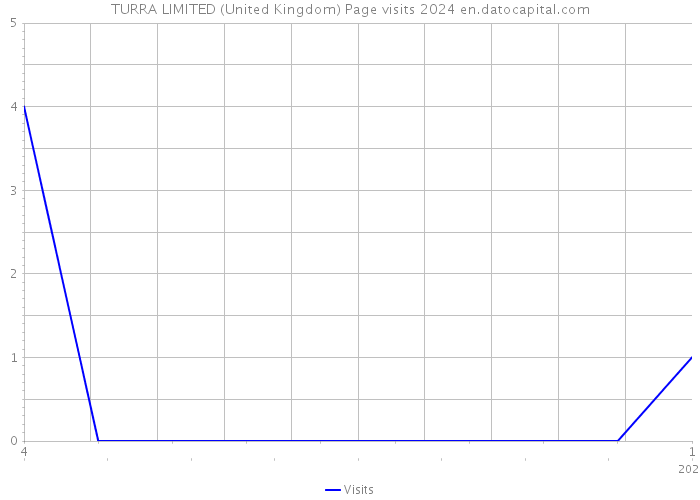 TURRA LIMITED (United Kingdom) Page visits 2024 
