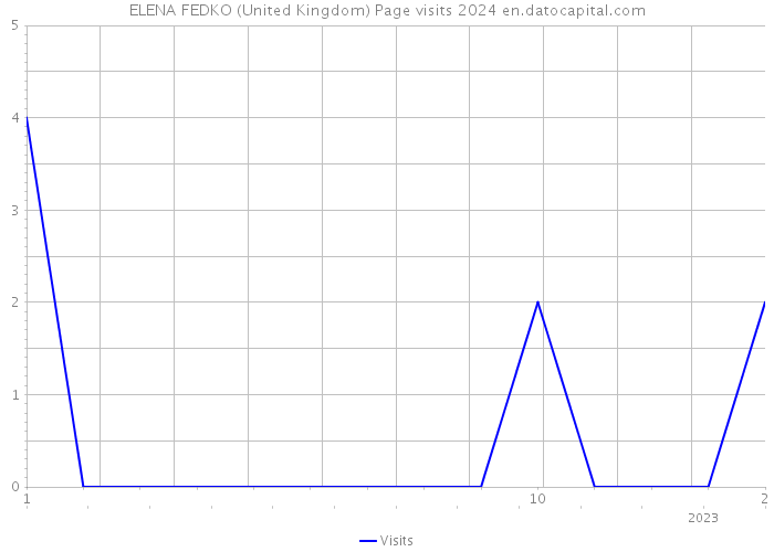 ELENA FEDKO (United Kingdom) Page visits 2024 