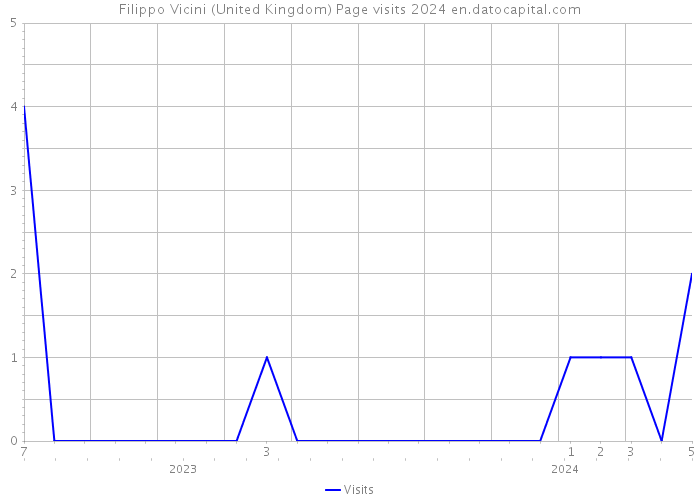 Filippo Vicini (United Kingdom) Page visits 2024 