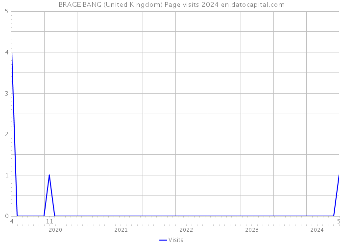 BRAGE BANG (United Kingdom) Page visits 2024 